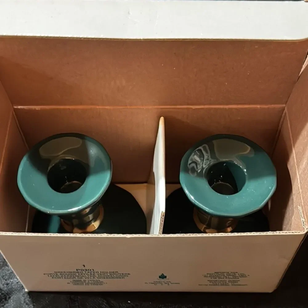 Partylite greenbriar taper holder green Candle Holders - Picture 7 of 7